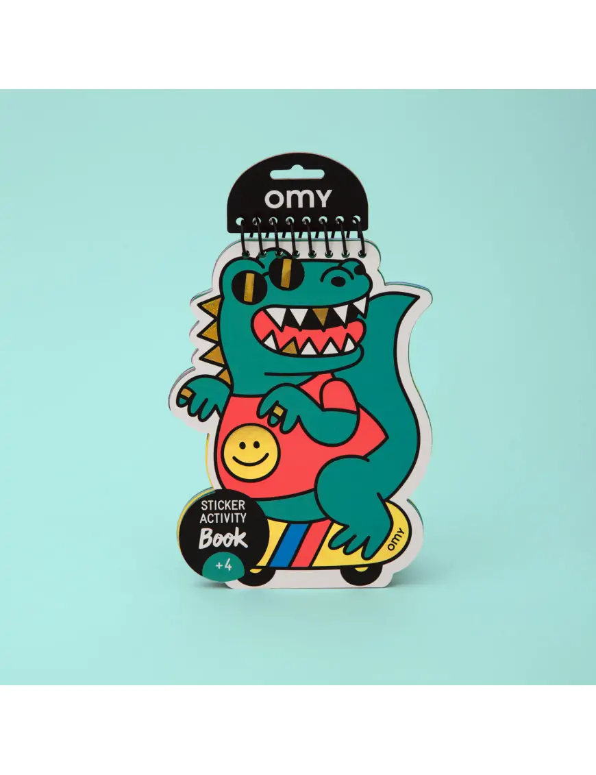 Zeszyt kreatywny z naklejkami - DINO OMY