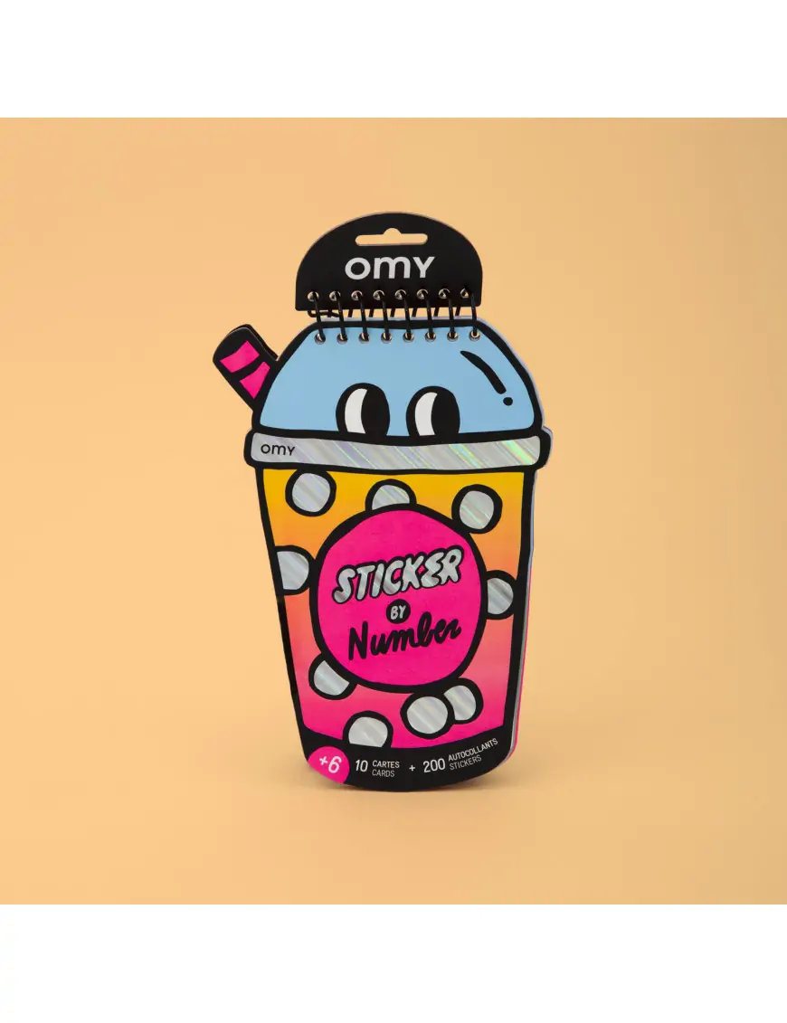 Zeszyt kreatywny z naklejkami - BUBBLE TEA OMY