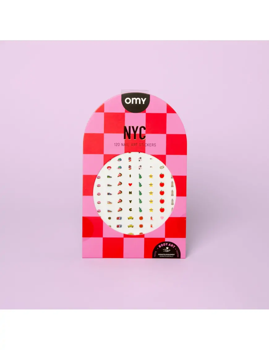 Naklejki na paznokcie NYC - 120 sztuk OMY