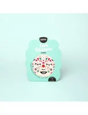 Naklejki do twarzy dla dzieci flower - 85 sztuk OMY