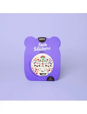 Naklejki do twarzy dla dzieci KAWAII - 85 sztuk OMY