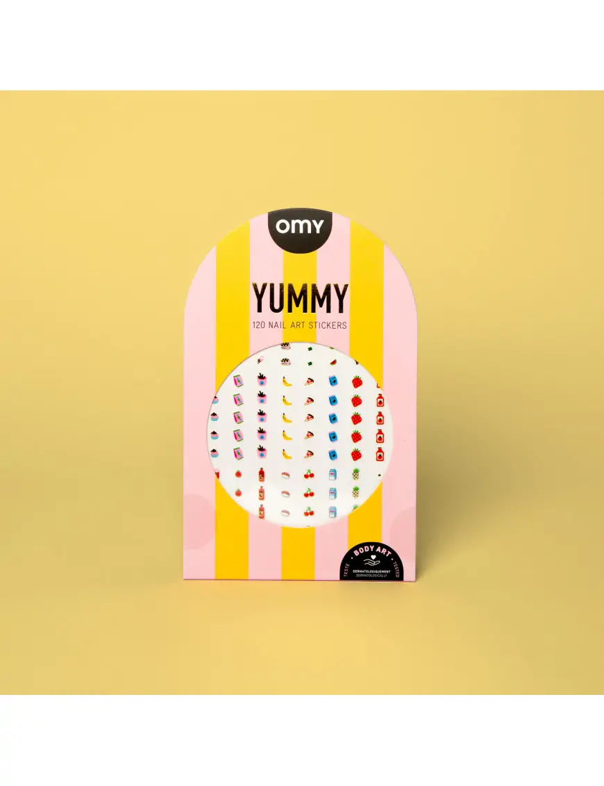 Naklejki na paznokcie YUMMY - 120 sztuk OMY
