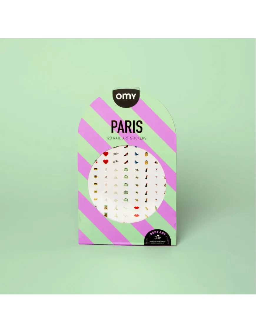 Naklejki na paznokcie Paris - 120 sztuk OMY
