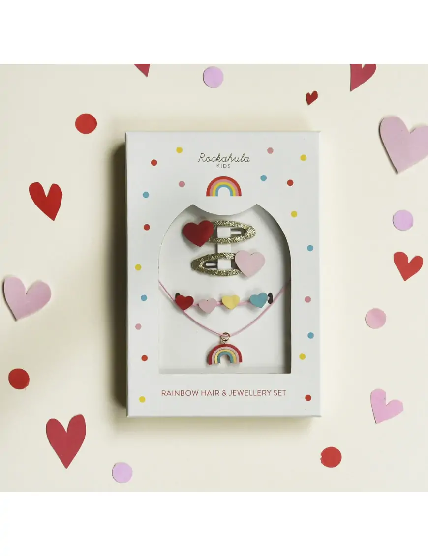 Rockahula Kids biżuteria dla dziewczynki zestaw Vintage Rainbow