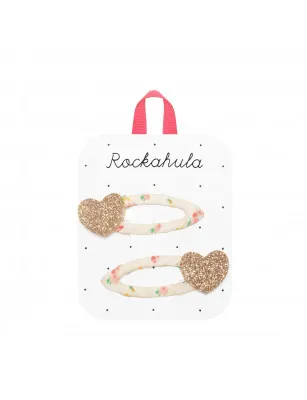 Zestaw spinek Glitter Heart Rockahula