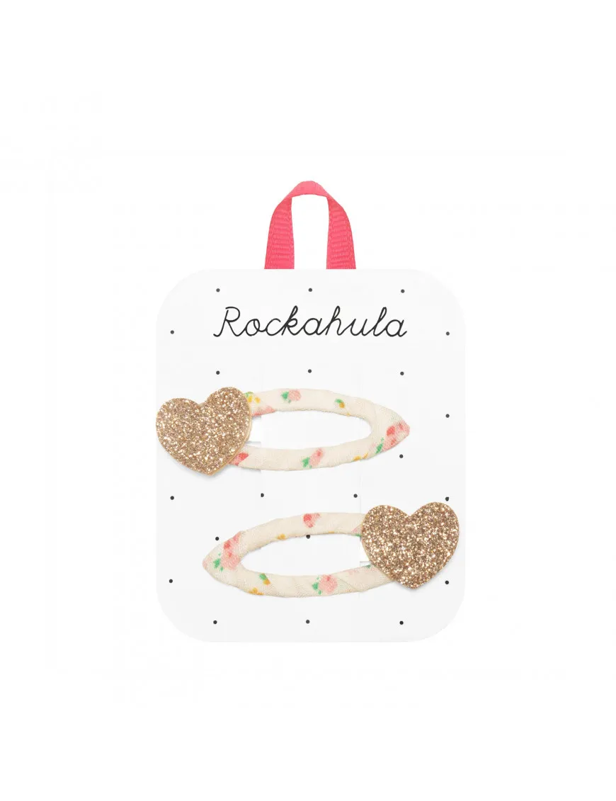 Zestaw spinek Glitter Heart Rockahula