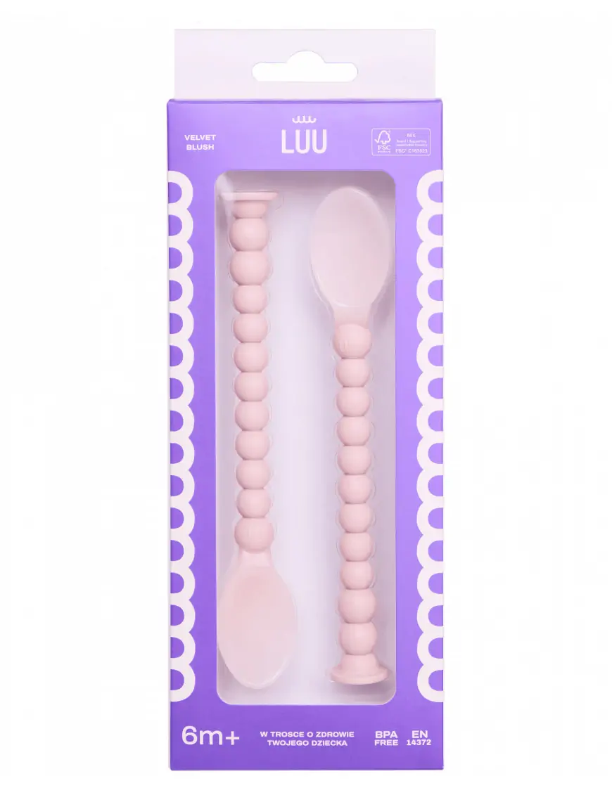Zestaw Łyżek do Karmienia Velvet Blush Luu Kids