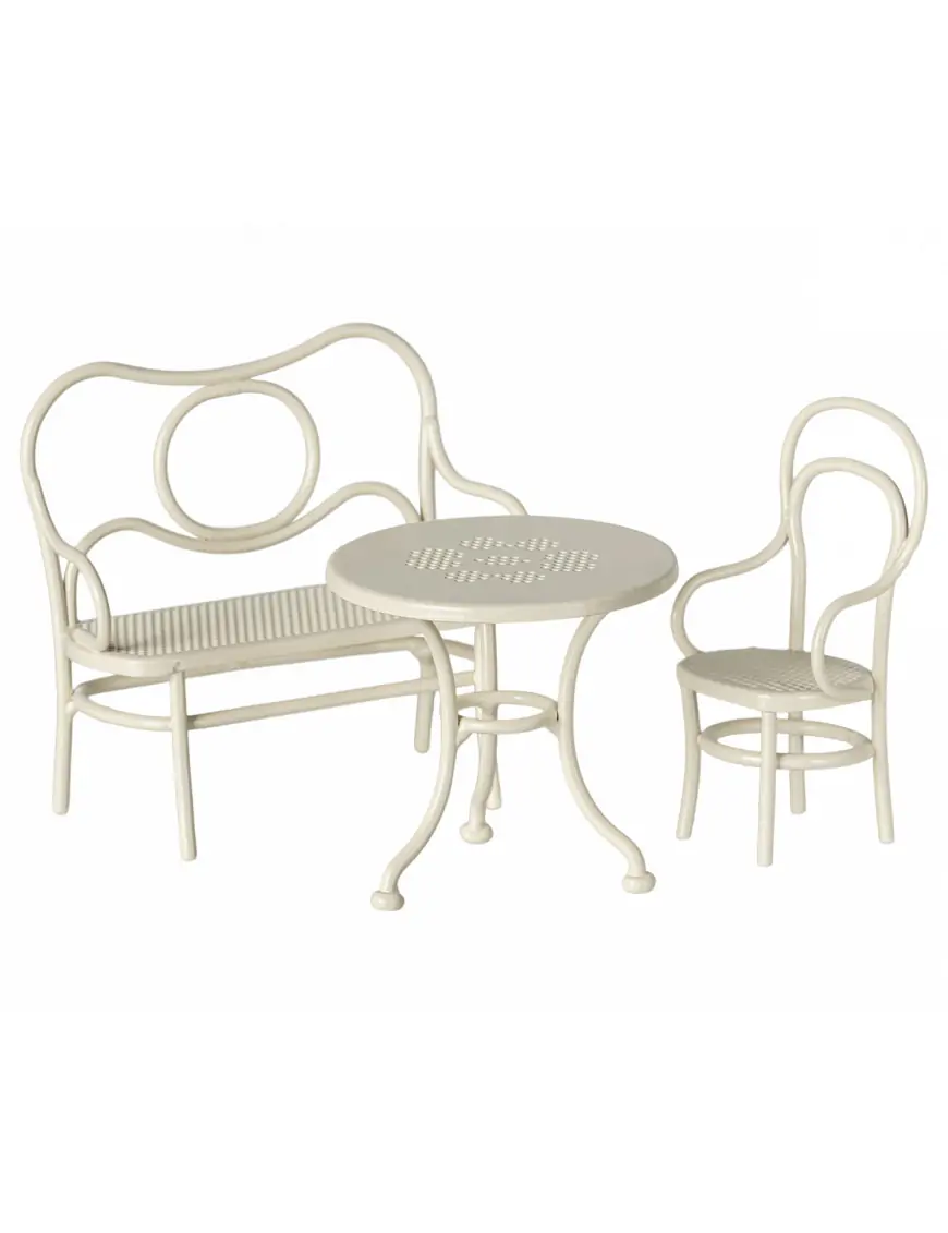 Zestaw kawiarniany dla myszki Maileg – Small, white