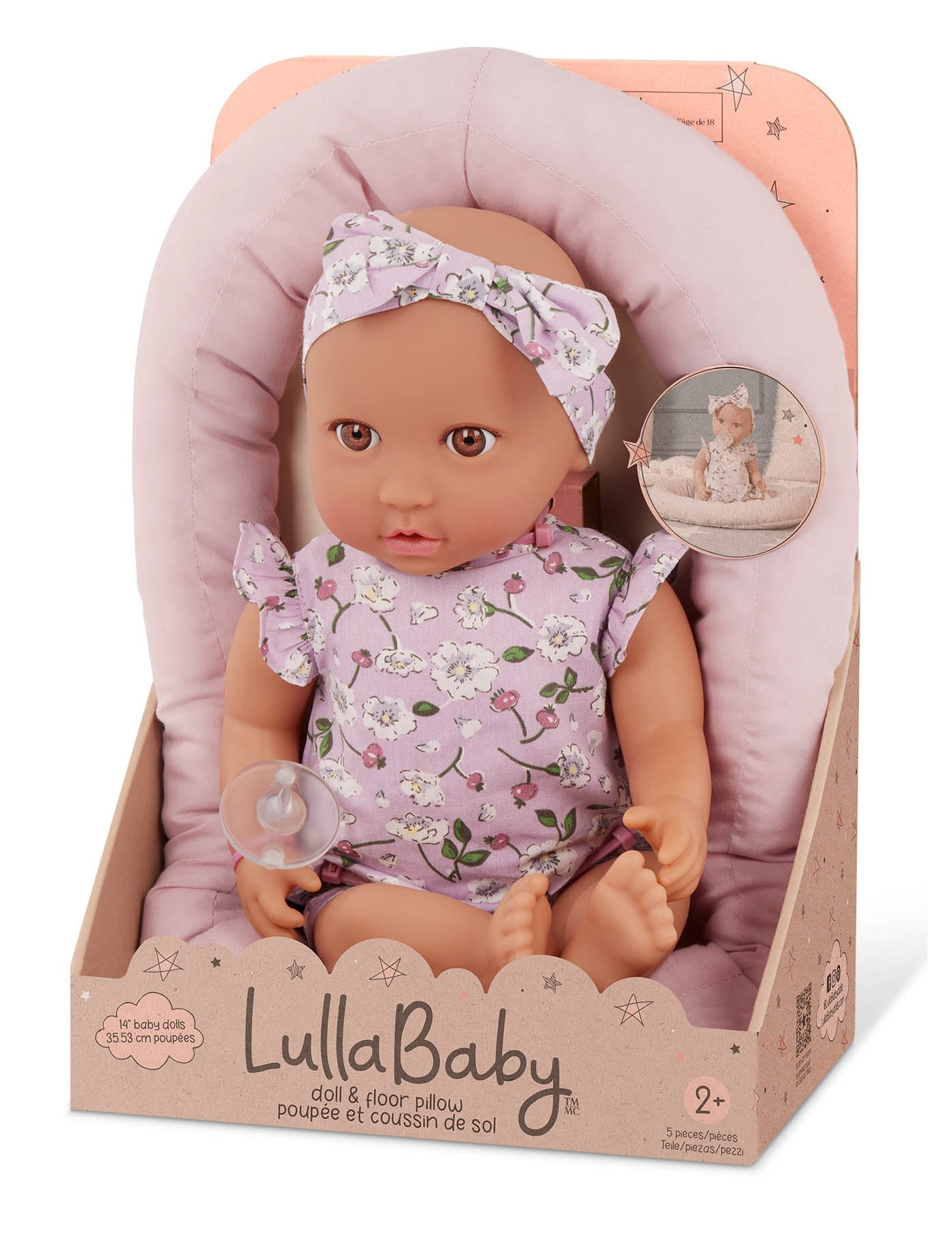 Lalka NIEMOWLĘ, z KOKONEM niemowlęcym LullaBaby