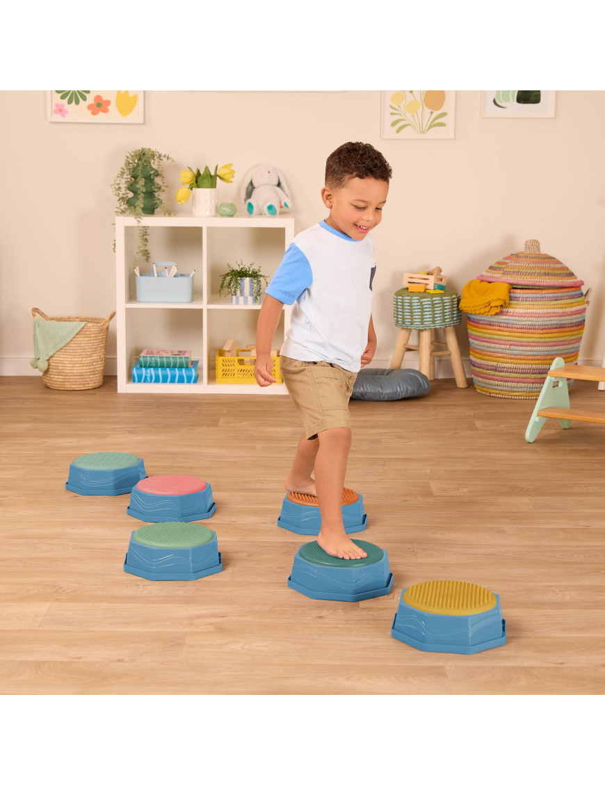 Balance & Hop Stepping Stones – KAMIENIE SENSORYCZNE B. Toys Balance & Hop Stepping Stones – KAMIENIE SENSORYCZNE B. Toys