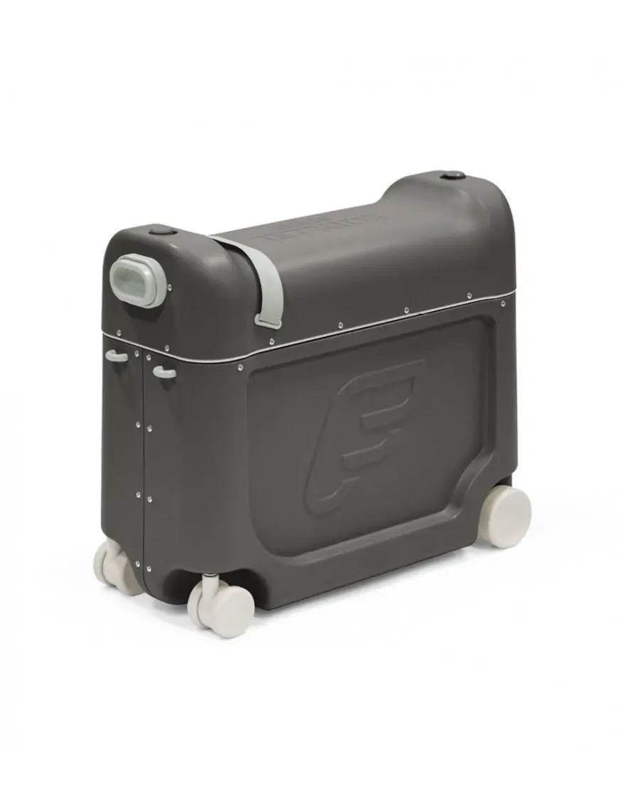 JetKids™ od Stokke® Midnight Grey dziecięca walizka na kółkach rozkładana jako łóżeczko