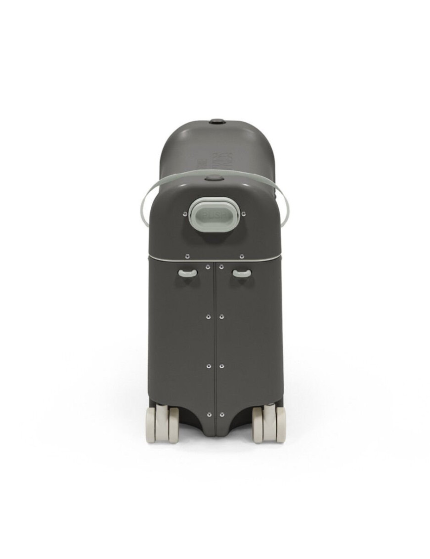 JetKids™ od Stokke® Midnight Grey dziecięca walizka na kółkach rozkładana jako łóżeczko