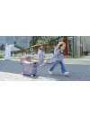 JetKids™ od Stokke® Midnight Grey dziecięca walizka na kółkach rozkładana jako łóżeczko