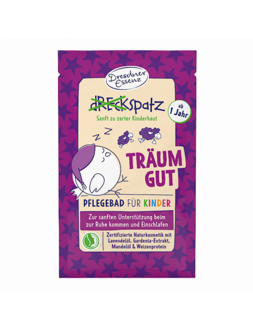 Słodkich snów - sól do kąpieli dla dzieci 60g - dreckspatz - Dresdner Essenz Słodkich snów - sól do kąpieli dla dzieci 60g - dreckspatz - Dresdner Essenz