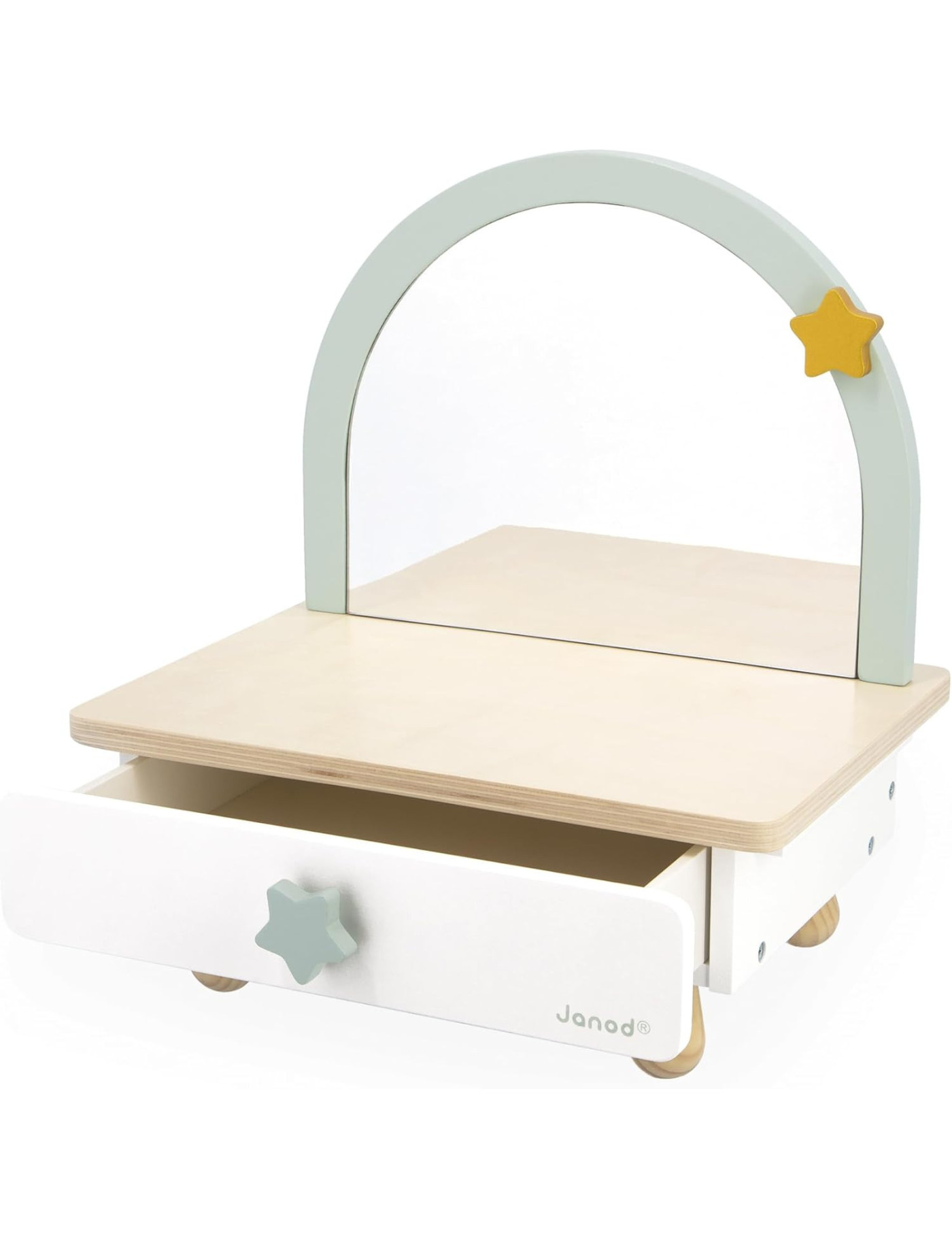 Janod Mała toaletka drewniana z akcesoriami Jednorożec 3+