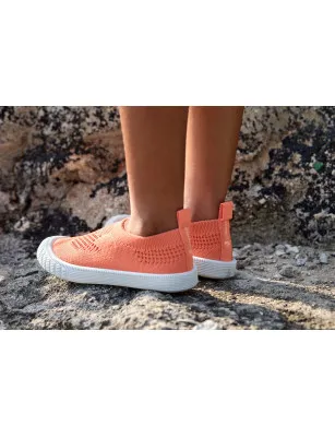 Lassig Ultrawygodne elastyczne trampki dziecięce z antypoślizgową podeszwą Splash & Fun Coral