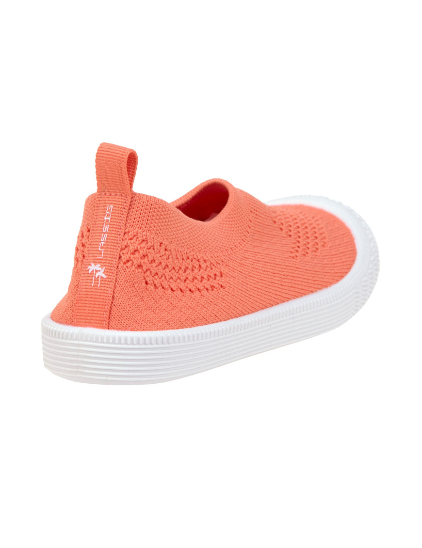 Lassig Ultrawygodne elastyczne trampki dziecięce z antypoślizgową podeszwą Splash & Fun Coral