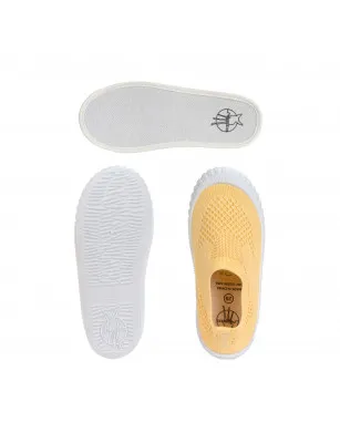 Lassig Ultrawygodne elastyczne trampki dziecięce z antypoślizgową podeszwą Splash & Fun Vanilla