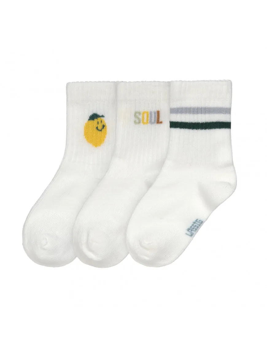 Lassig Zestaw skarpetek Little Gang - Lemon
