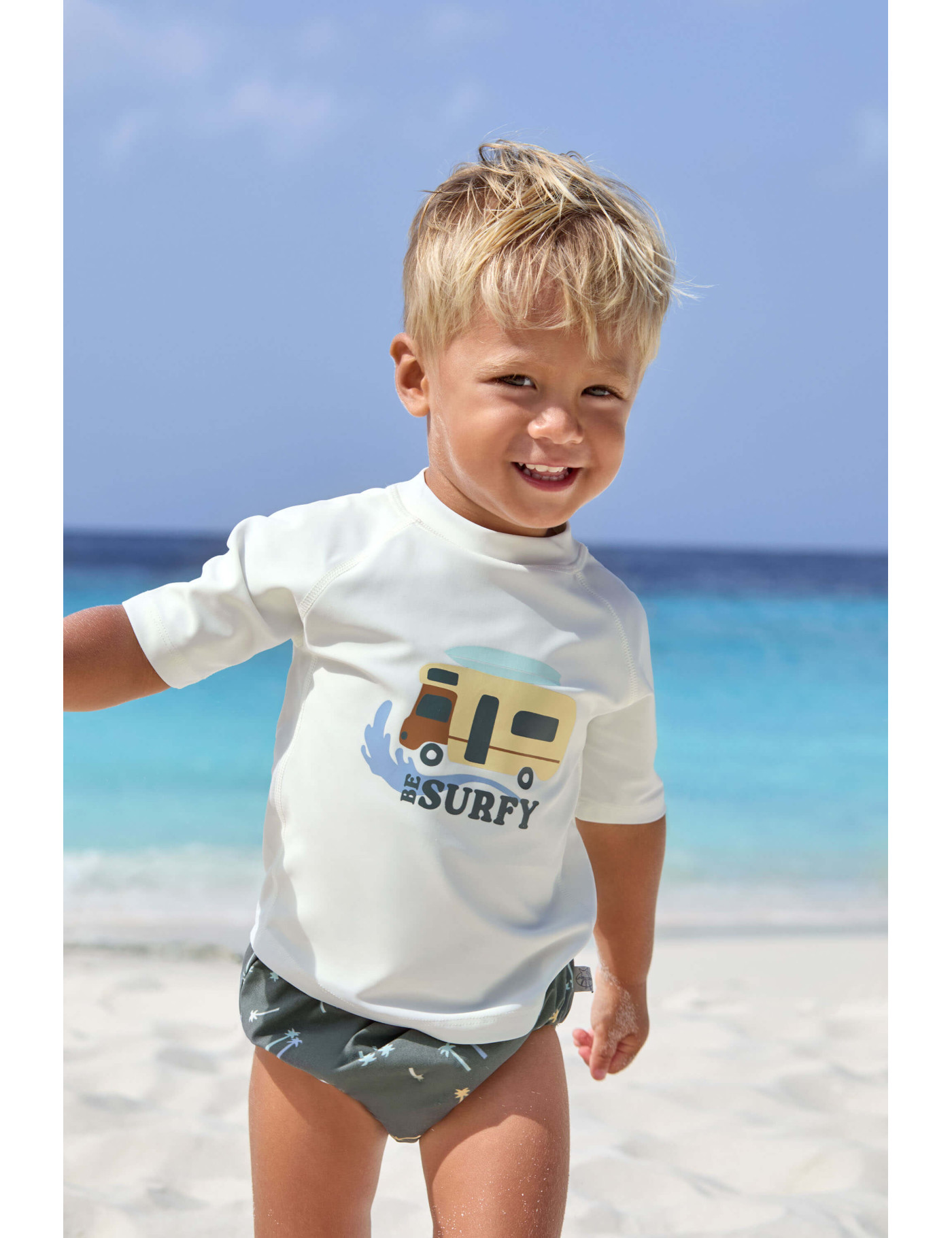 Lassig Koszulka z filtrem UV60 z krótkim rękawem Splash & Fun Sea Salt
