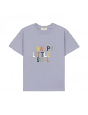 Dziecięcy T-shirt z bawełny organicznej Little Gang – jasny liliowy – LASSIG Little Gang