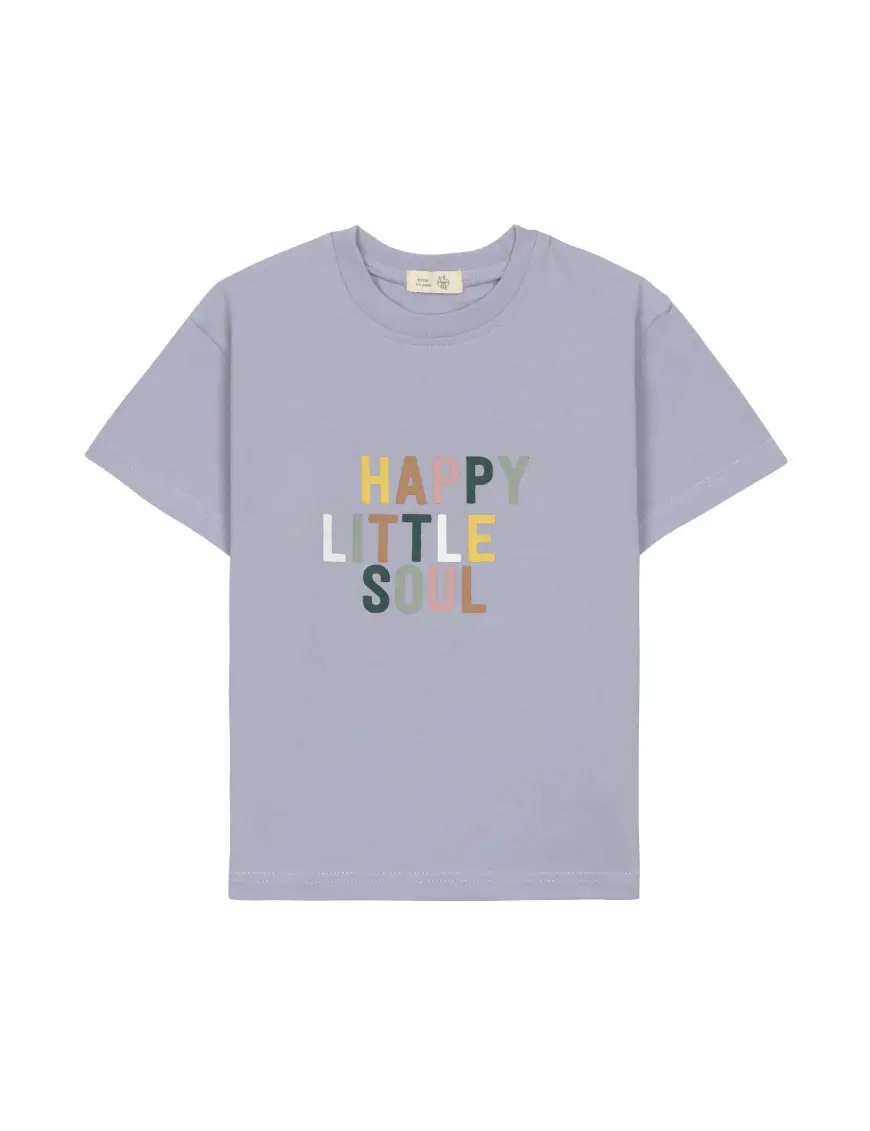 Dziecięcy T-shirt z bawełny organicznej Little Gang – jasny liliowy – LASSIG Little Gang