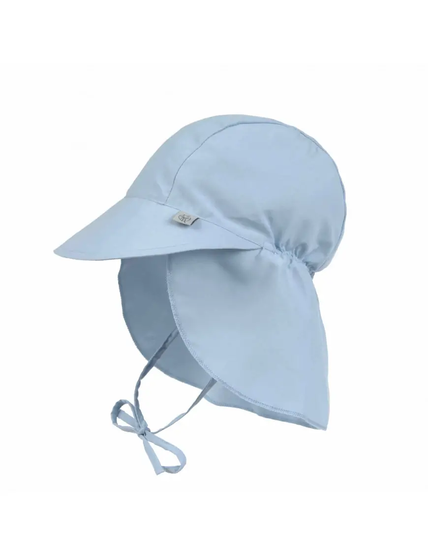 Lassig Czapka z filtrem UV80 z daszkiem i osłoną karku Splash & Fun Blue