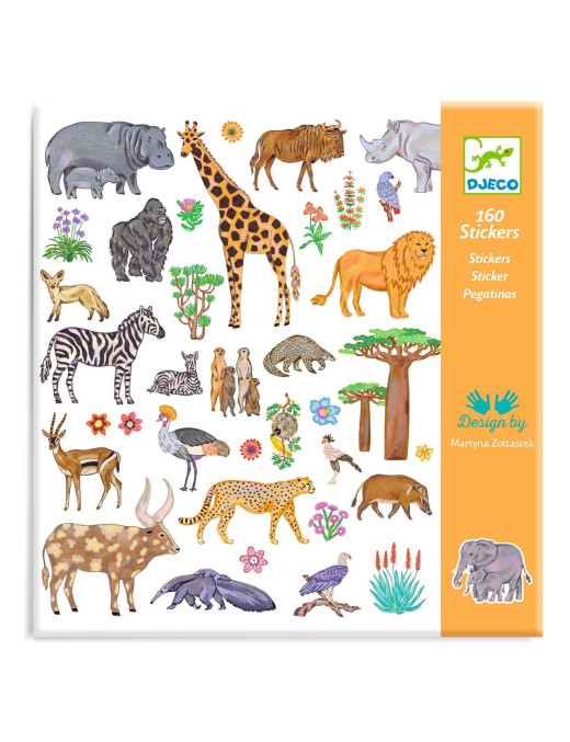 Naklejki KENIA 160 szt., Djeco