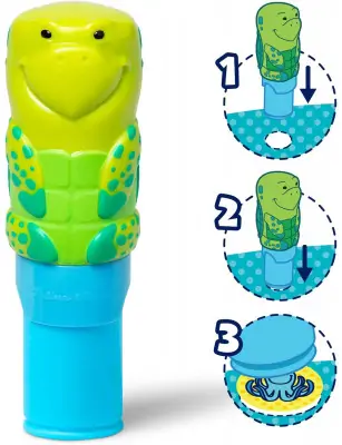 Sticker WOW! stempelki z naklejkami żółw, Melissa & Doug