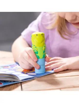 Sticker WOW! stempelki z naklejkami żółw, Melissa & Doug