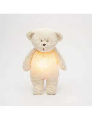 Szumiący miś organic z lampką Polar Natur MOONIE