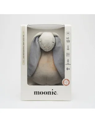Szumiący króliś z lampką Silver MOONIE