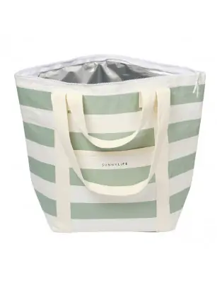 Torba chłodząca La Palma Sage Stripe Sunnylife