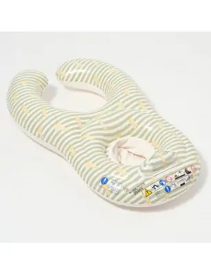 Pływający fotelik dla niemowląt EU Duck Sage Stripe Sunnylife
