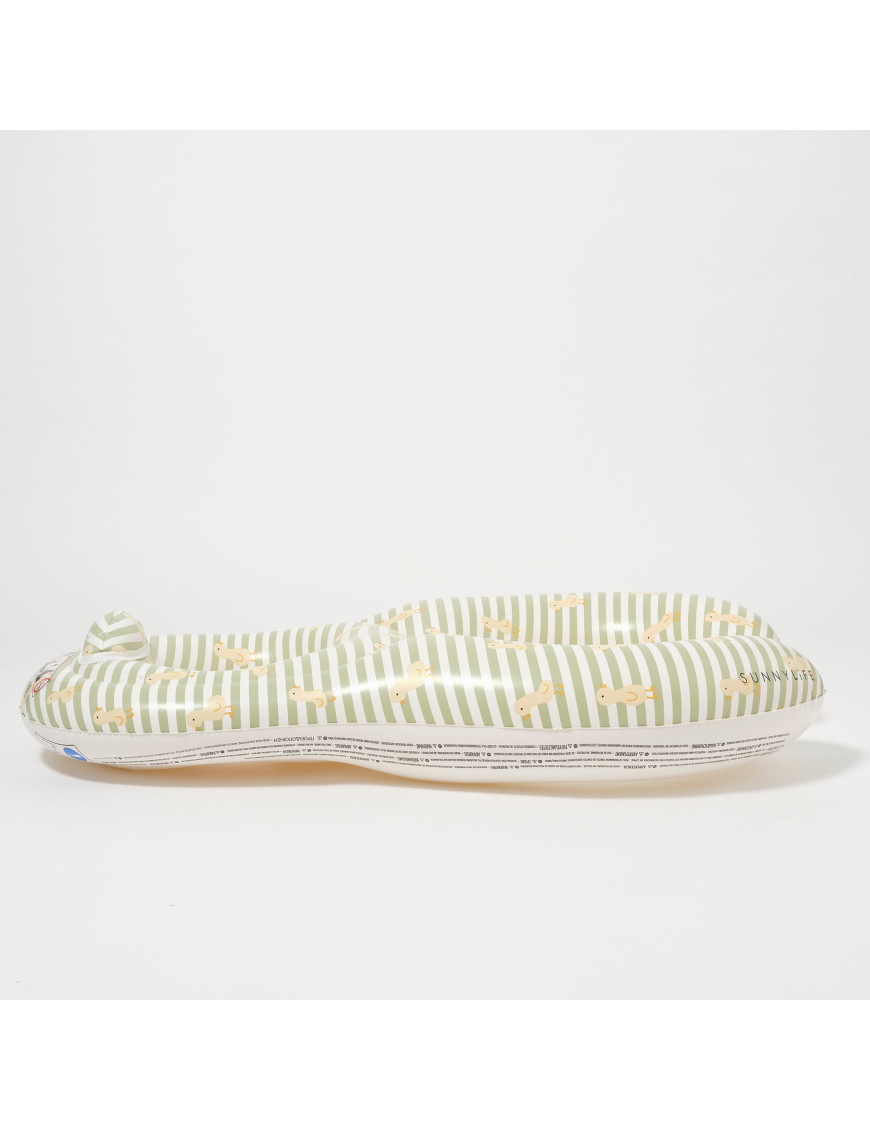 Pływający fotelik dla niemowląt EU Duck Sage Stripe Sunnylife