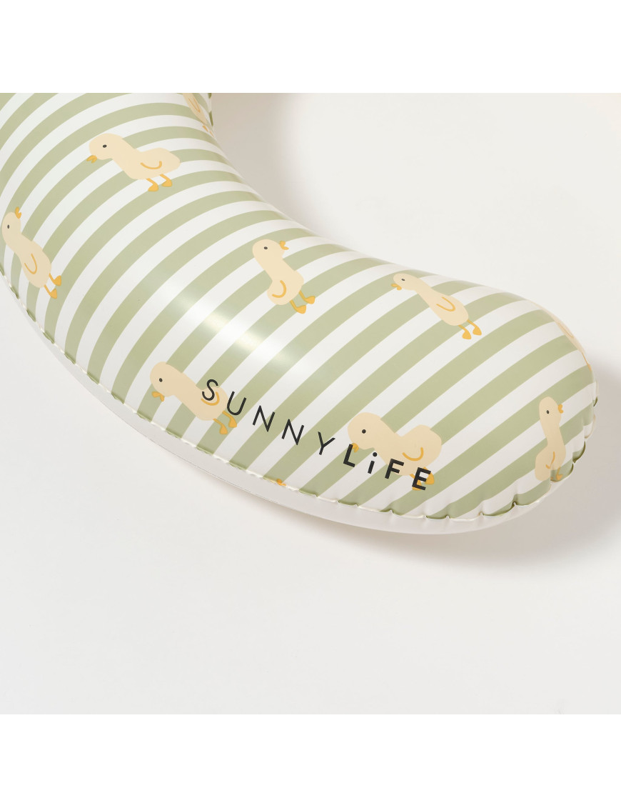 Pływający fotelik dla niemowląt EU Duck Sage Stripe Sunnylife