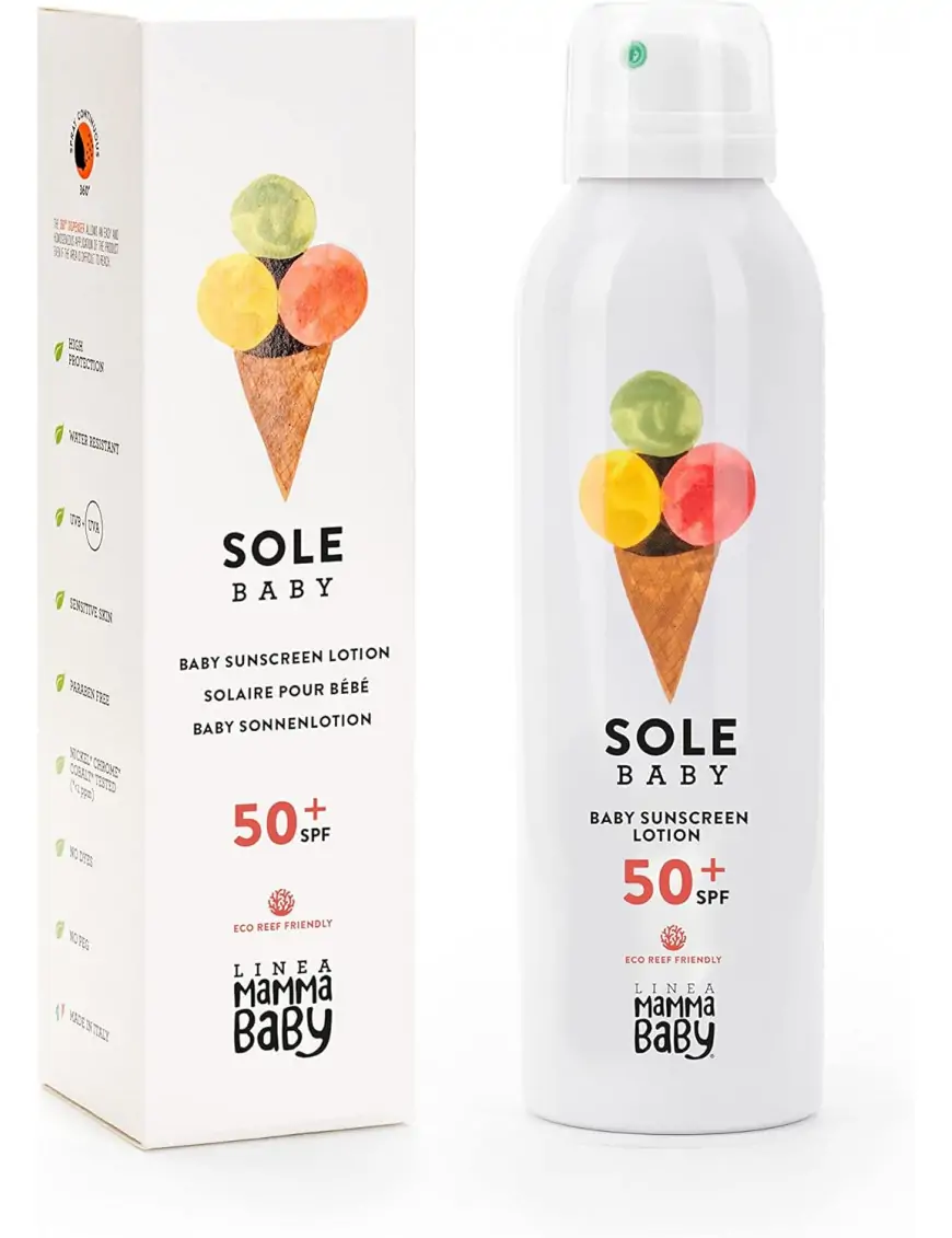 Linea MammaBaby - Balsam z filtrem przeciwsłonecznym SPF 50+ Eco Reef Baby, 150ml