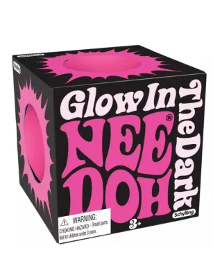 Sensoryczny gniotek Schylling - Glow in the Dark Needoh różowy