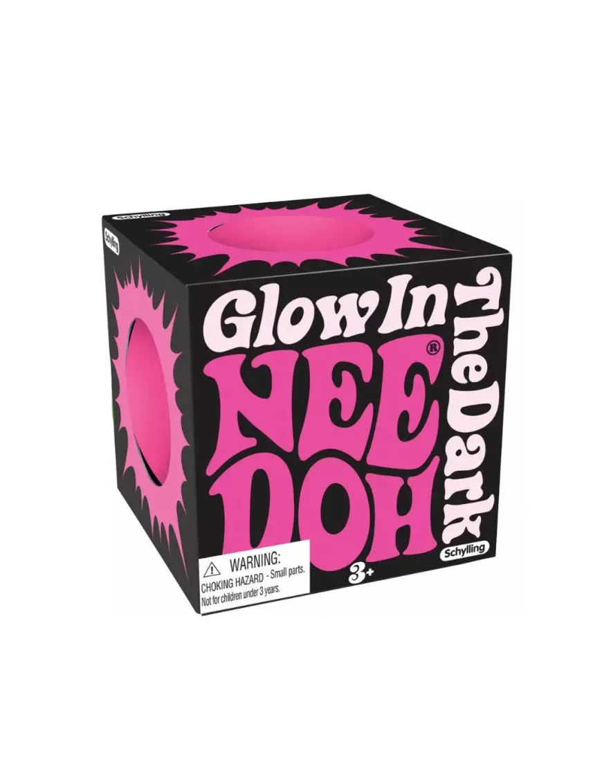 Sensoryczny gniotek Schylling - Glow in the Dark Needoh różowy
