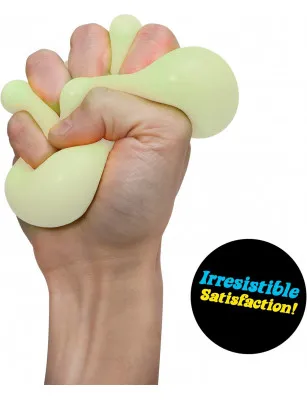 Sensoryczny gniotek Schylling - Glow in the Dark Needoh biały