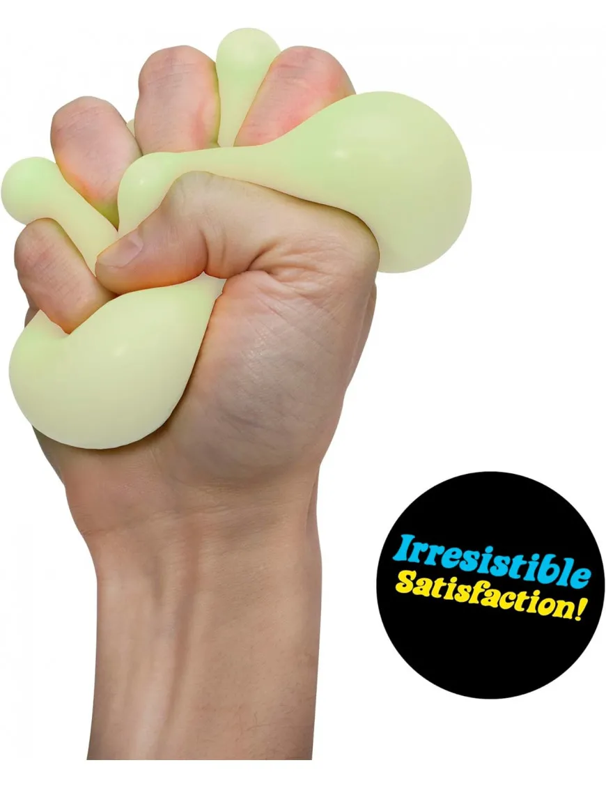 Sensoryczny gniotek Schylling - Glow in the Dark Needoh biały