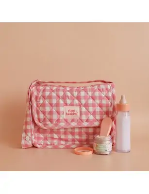 Tiny Harlow Torba z akcesoriami dla lalek Pink Gingham