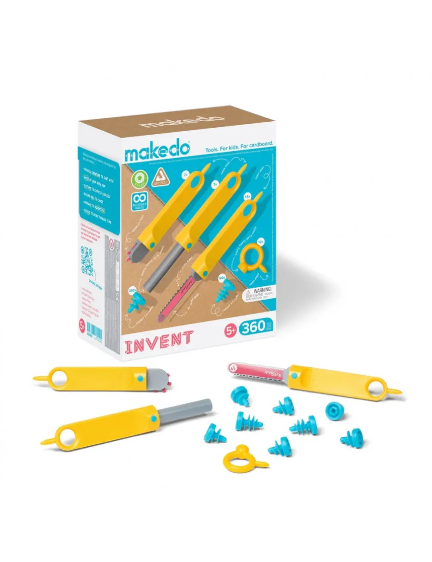 Zestaw narzędzi do konstruowania DIY Makedo - Invent
