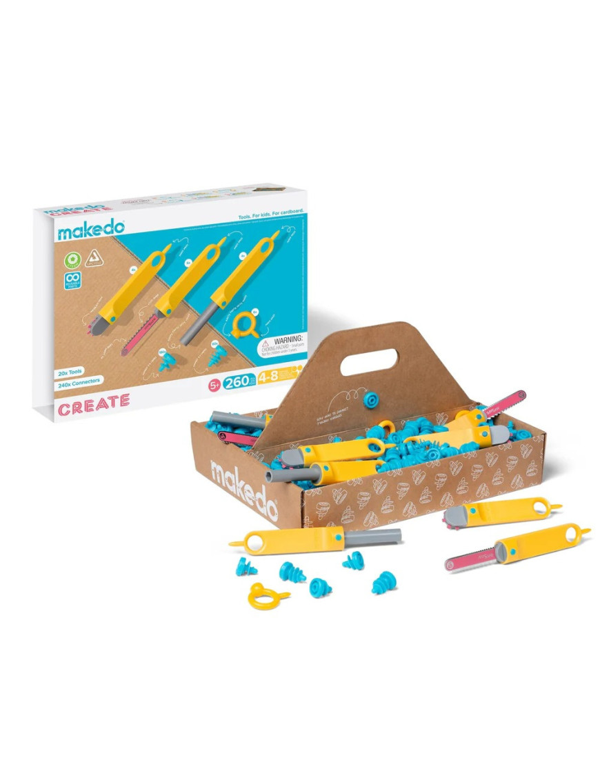 Zestaw narzędzi do konstruowania DIY Makedo - Create