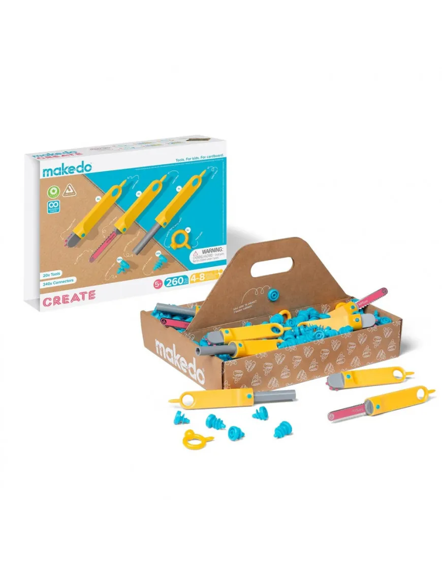 Zestaw narzędzi do konstruowania DIY Makedo - Create