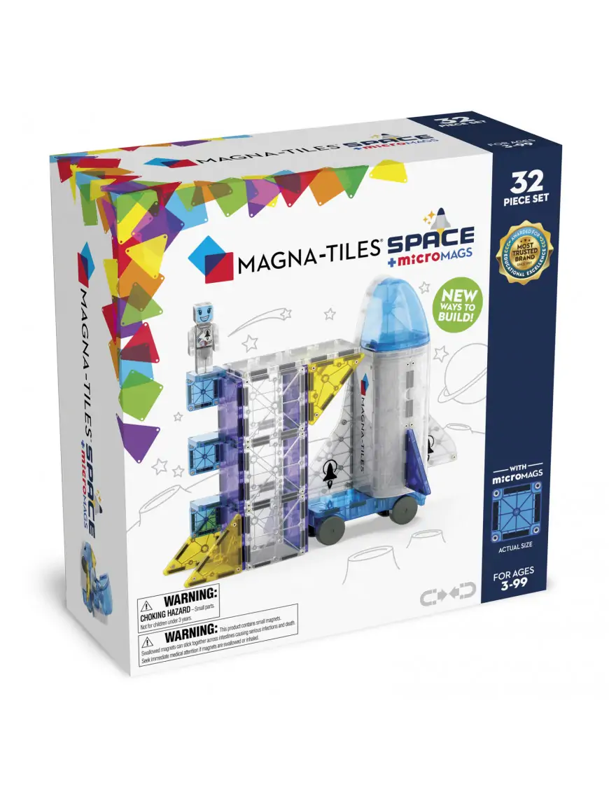 OUTLET MAGNA-TILES® Klocki Magnetyczne Kosmos 32 el.