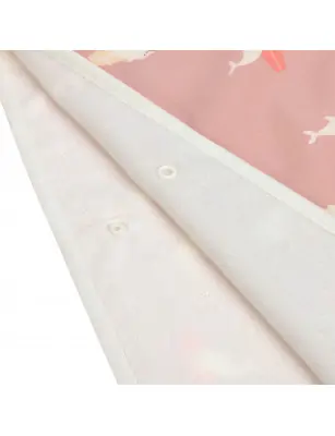 Lassig Poncho dla dzieci z filtrem UV80 Splash & Fun Delfin, Rosa