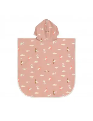 Lassig Poncho dla dzieci z filtrem UV80 Splash & Fun Delfin, Rosa