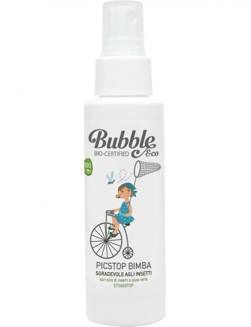 Bubble&CO, Organiczna Emulsja Odstraszająca Owady dla Dziewczynki, 100 ml, 0m+