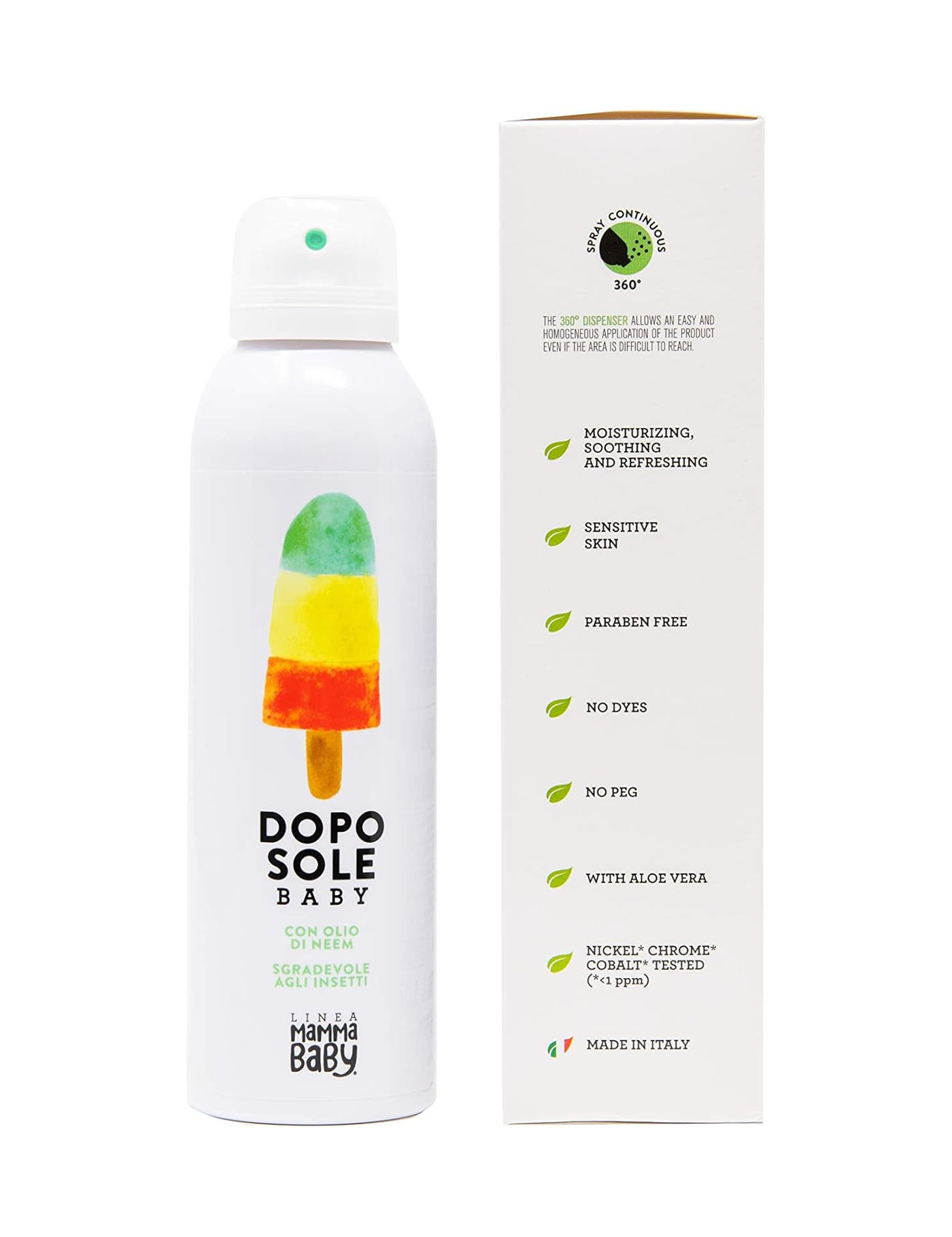 Linea Mamma, Spray po opalaniu z olejkiem Baby 150ml Giovannino Linea Mamma, Spray po opalaniu z olejkiem Baby 150ml Giovannino